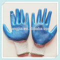 Latex Coated Gloves, Safety Rubber Gloves, Blue Rubber Coated Industrial Workman Safety Gloves